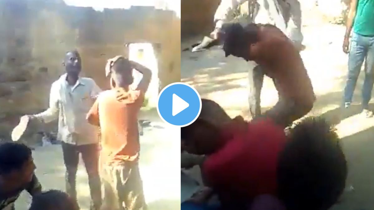 a father beat child for his betterment by his shoes watch viral video of fathers love