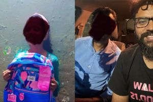 Social activist Kiran Verma buys schoolbag for Uber drivers daughter
