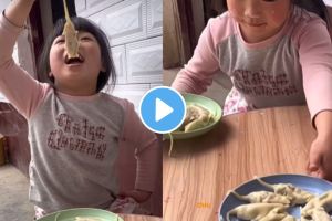 a china child girl made Mouse Shaped Momos video goes viral