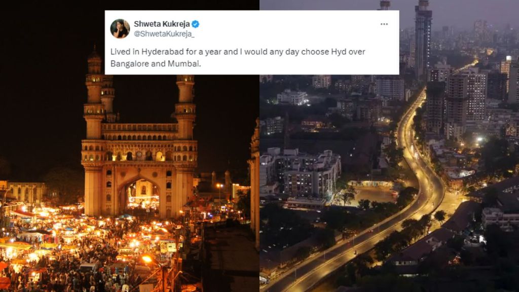 Hyderabad is good over Bangalore and Mumbai a young girl told reasons