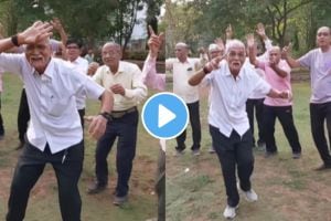 Nashik Elderly Mans Enthusiastic Dance with old aged friends