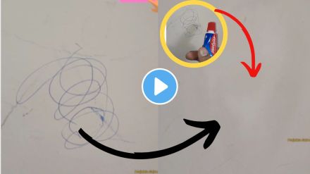 do your Child is Drawing on the Walls by pen dont worry try 10 rupees colgate and clean walls