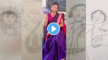 students draw class teacher sketch funny video