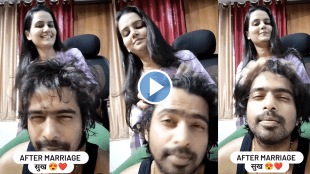 Prathmesh parab wife Kshitija gave head massage to husband