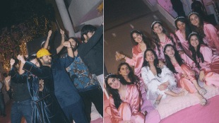 Janhvi Kapoor shared photos of Radhika Merchant slumber party anant ambani joined