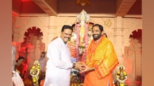 thane, Shivsainik Viral message, Praises BJP MLA Sanjay Kelkar, Rajan Vichare, chaitra Navratri Festival, Sanjay Kelkar attennded Rajan Vichare Navratri, Rajan Vichare s Navratri Festival, thane navratri festival,