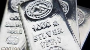 An increase in the price of silver compared to gold
