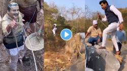 Video: ‘घरोघरी मातीच्या चुली’ मालिकेतील गावकऱ्याला वाचवण्याचा सीन ‘असा’ झाला होता चित्रीत, सुमीत पुसावळेनं शेअर केला व्हिडीओ