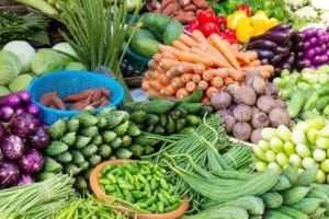 10 percent increase in prices of fruits vegetables prices of leafy vegetables stable