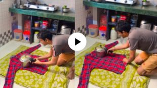 a Man Ironing Shirt With Pressure cooker Hilarious Video goes viral