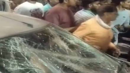 The accident happened at Zenda Chowk area of Kotwali police limits on Friday. (ANI)