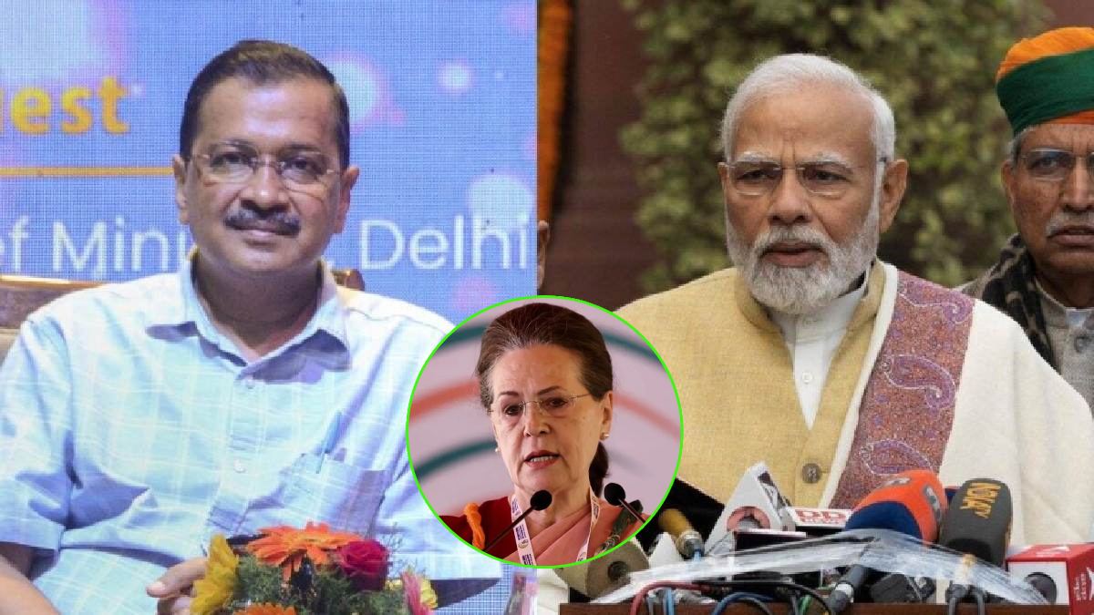 Arvind Kejriwal Narendra Modi Sonia Gandhi