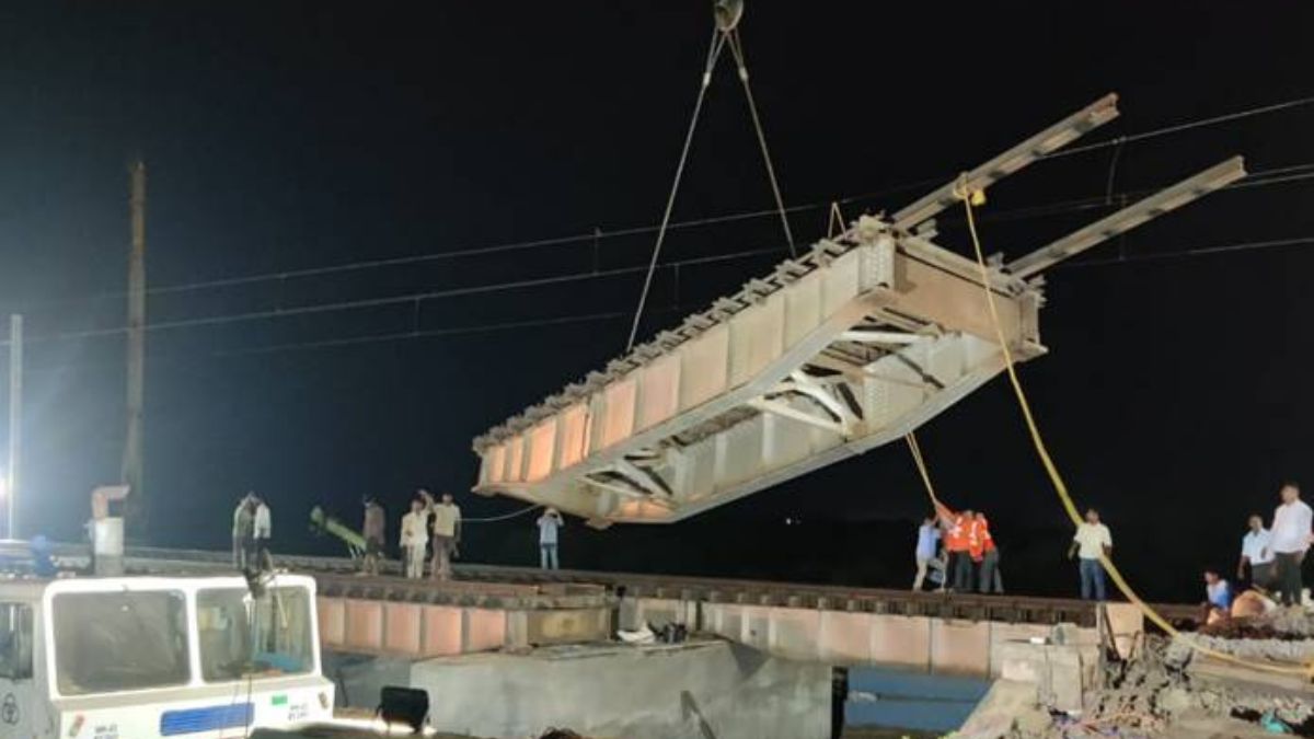 62-year-old steel girders of Bridge No 90 between Virar-Vaitrana were replaced