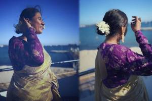 Marathi actress Chhaya Kadam arrived at Cannes Film Festival 2024 wearing her mother's saree and nath