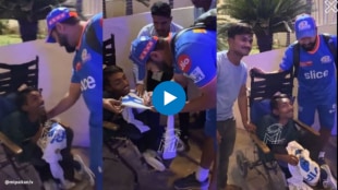 Watch Rohit Sharma wins hearts after MI video captures him meeting wheelchair-bound fan