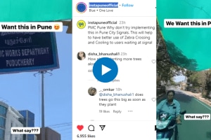 Green shades over traffic signals to beat the heat in Puducherry Video Viral
