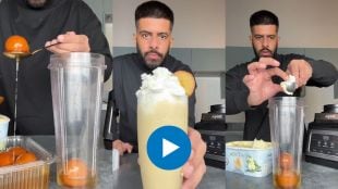 Gulab jamun milkshake viral video