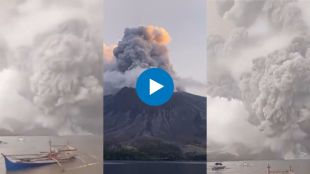 Indonesian volcano erupts for second time viral video