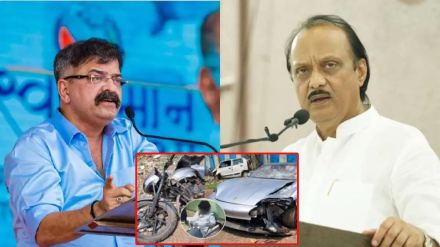 Jitendra Awhad ajit pawar pune accident