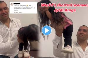 The Great Khali Video With Jyoti Amge Smallest Women In World Check Mistakes