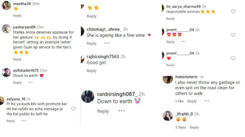 Malaika arora comments
