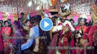 Funny dance video of groom danced vigorously in front of his bride