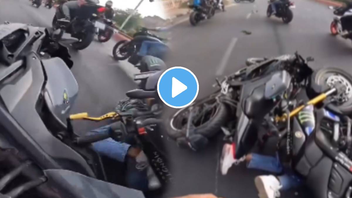 Drivers Life Saved Because Of Helmet video