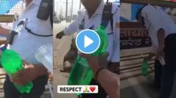 Video: माणुसकीचं दर्शन! रखरखत्या उन्हात तरुणानं पोलिसांना दिलं पाणी; पुढे पोलिसांनी काय केलं एकदा पाहाच