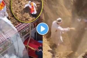 people buried due to collapse of cemetery wall terrifying funeral accident video goes viral