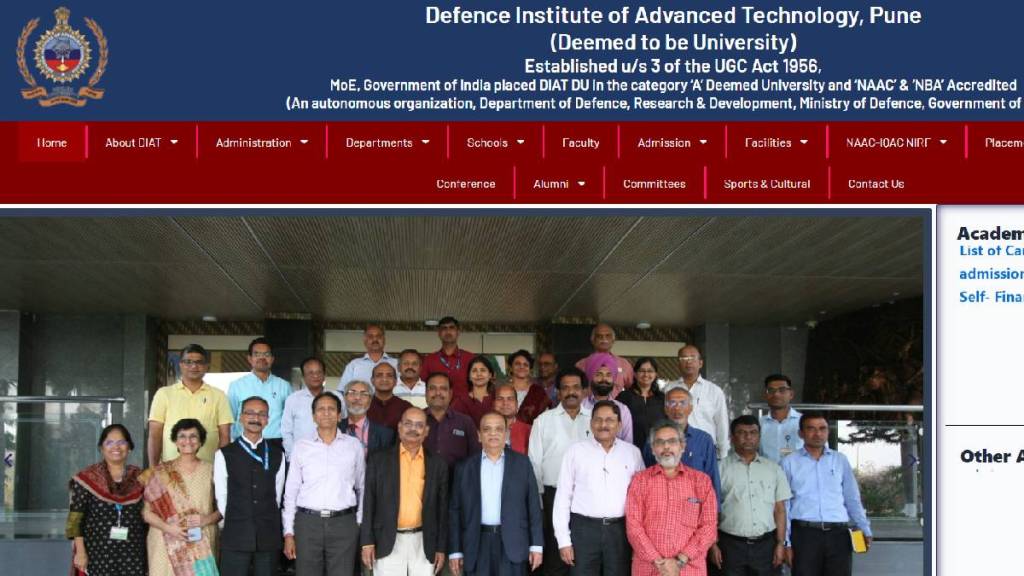 Defence Institute of Advanced Technology Pune Bharti for Junior and Senior Research Fellow post