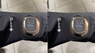 Japan Living In Future Simple But Genius Jacket design element an opening at the wrist display of smartwatch