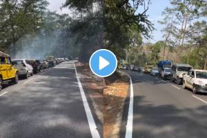 Viral video shows incredible One Side of Road traffic discipline in Meghalaya You will impressed must watch