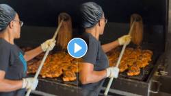 बापरे! मांसाहारी पदार्थ बनवण्याची ‘ही’ कोणती पद्धत? महिला कामगाराने हातात घेतला मॉप अन्… पाहा व्हायरल VIDEO