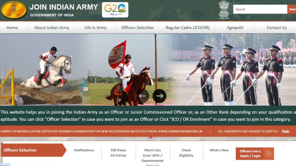 Indian Army Notification 2024 Registration Begins from May 13 short notification for 52nd TES course Read Details