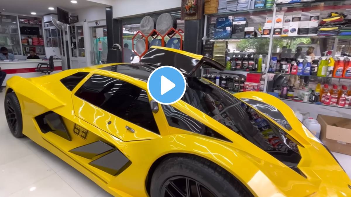 YouTuber Tanna Dhaval transformed new Honda Civic into Lamborghini Terzo Millennio Watch unbelievable transformation