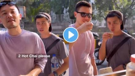 When you are in India during the hot summer Japanese Men Show How To Beat Mumbai Heat With Chai Watch Video