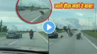 Porsche car accident with bike racing horrifying accident video goes viral on social media