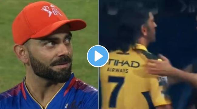 MS Dhoni avoided shaking hands with RCB players after defeat