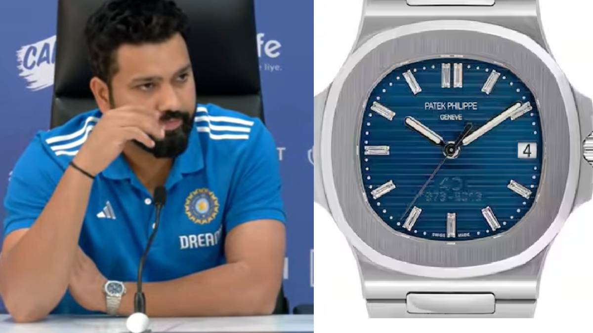 Rohit Sharma's Patek Philippe Nautilus Platinum 5711 watch in wear PC
