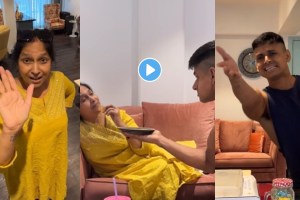 Nupur Shikhare video with mother on trending song