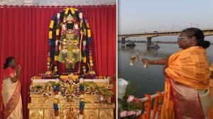 Photos: राष्ट्रपती द्रौपदी मुर्मू यांनी प्रथमच घेतले अयोध्येतील भव्य राम मंदिराचं दर्शन