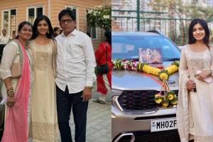Tharla tar mag fame actress Ruchira Jadhav bought new car for mother and father