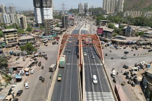 remaining three lanes of the Shilphata flyover are open for traffic in thane