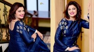 Photos: ‘सदाबहार’ अभिनेत्री वर्षा उसगांवकर यांचं निळ्या अनारकली ड्रेसमध्ये खास फोटोशूट