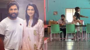 pushpa fame actor allu arjun ate food with wife at small dhaba photo viral