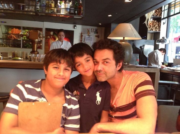 Bobby deol son dharam is his personal paparazzi shared photos