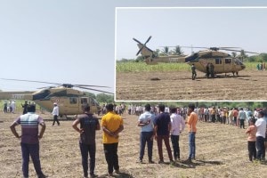 army helicopter emergency landing sangli marathi news, army helicopter sangli marathi news