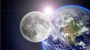 earth in the middle sun and moon