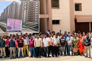 panvel taloja marathi news, panvel cidco housing project marathi news