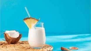 Summer Special Drink Coconut Lassi Recipe In Marathi